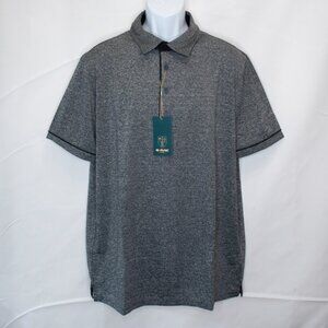 NEW G Mac Moone Golf Polo Shirt Mens Large L Gray Performance Short Sleeve N13X